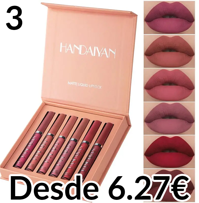 Review Labiales Handaiyan, Qibest , Shcoety, Productos de Temu - Anita Smile